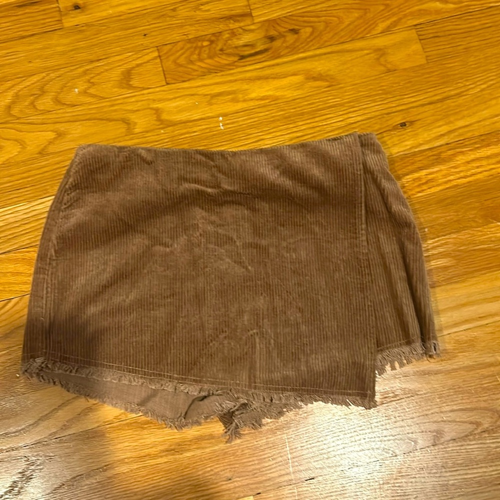 Brown Corduroy Skort